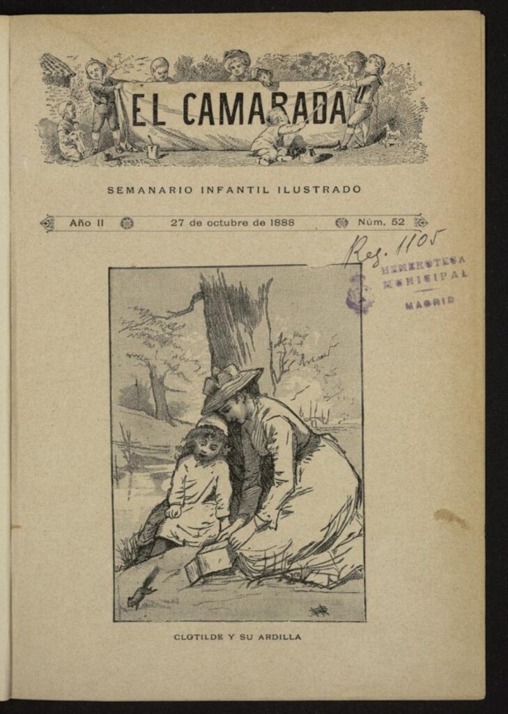 Miniatura de El Camarada : semanario infantil ilustrado del 27 de octubre de 1888, nº 52