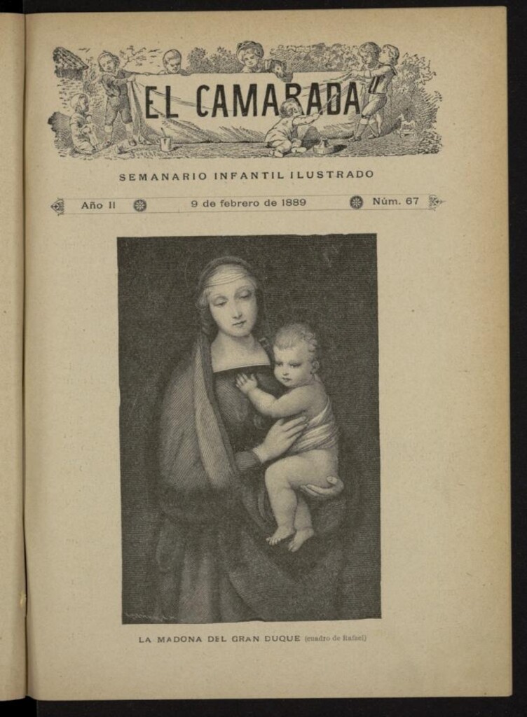 Miniatura de El Camarada : semanario infantil ilustrado del 9 de febrero de 1889, nº 67