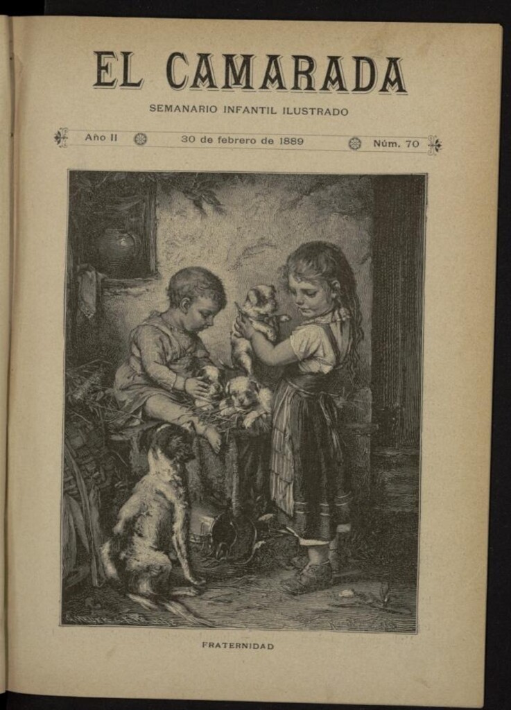 Miniatura de El Camarada : semanario infantil ilustrado del 30 de febrero [sic] de 1889, nº 70