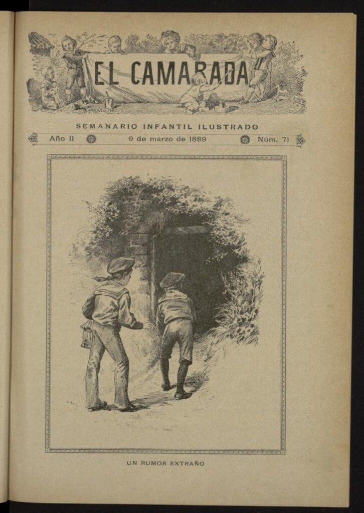 Miniatura de El Camarada : semanario infantil ilustrado del 9 de marzo de 1889, nº 71