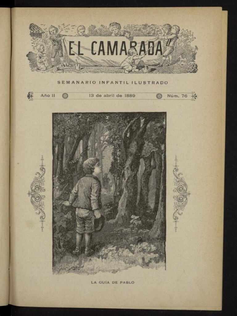 Miniatura de El Camarada : semanario infantil ilustrado del 13 de abril de 1889, nº 76