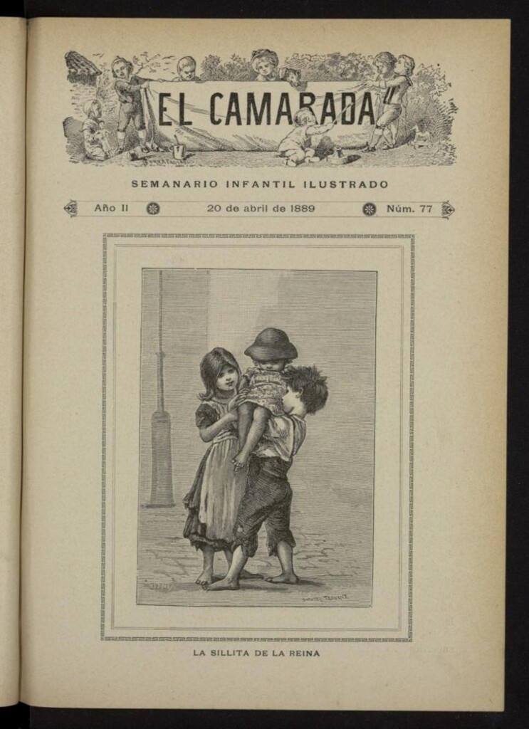 Miniatura de El Camarada : semanario infantil ilustrado del 20 de abril de 1889, nº 77