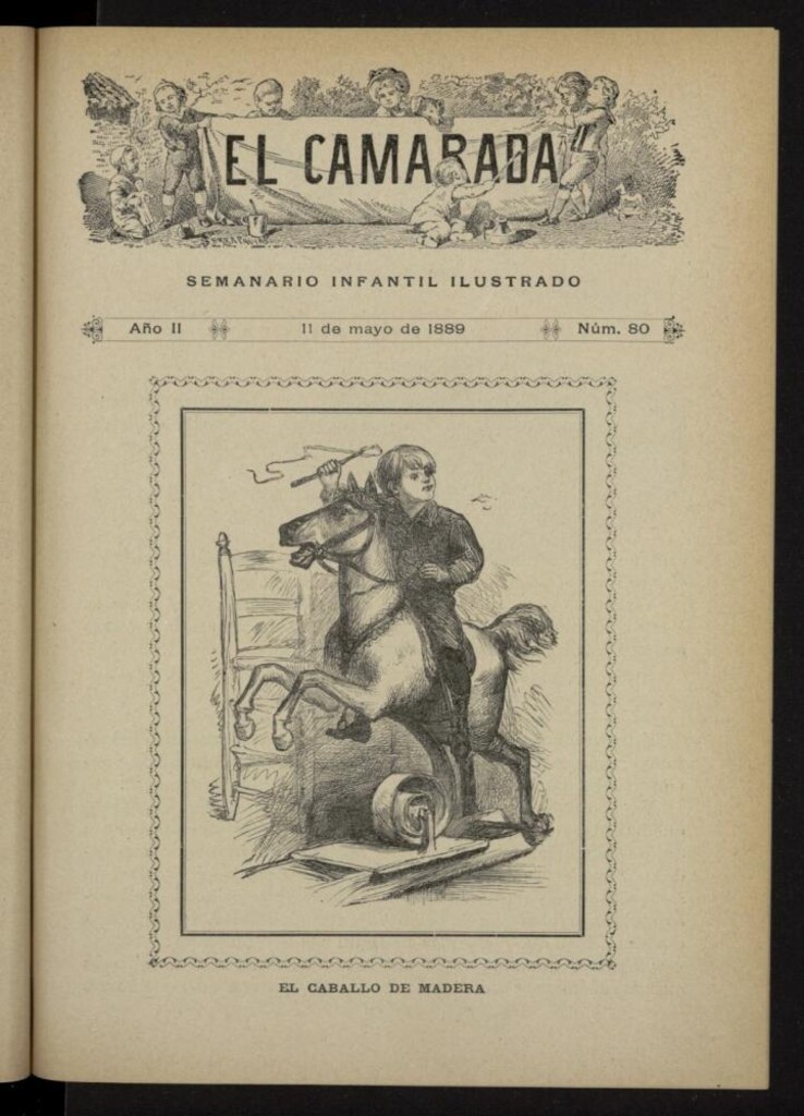 Miniatura de El Camarada : semanario infantil ilustrado del 11 de mayo de 1889, nº 80