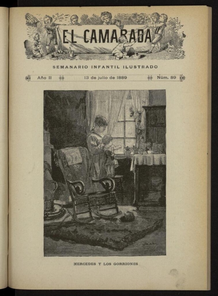Miniatura de El Camarada : semanario infantil ilustrado del 13 de julio de 1889, nº 89