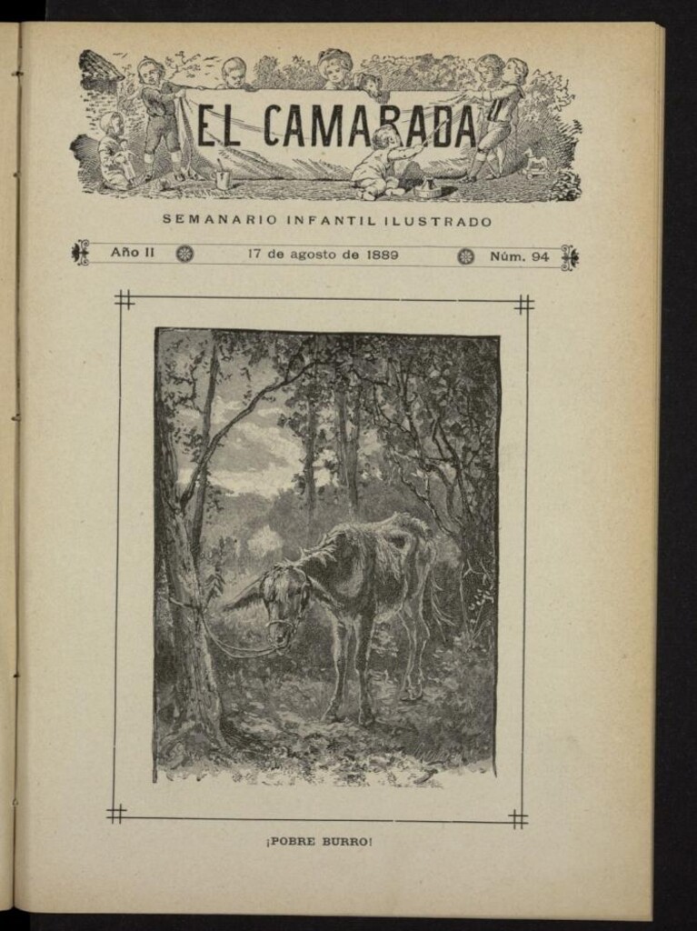 Miniatura de El Camarada : semanario infantil ilustrado del 17 de agosto de 1889, nº 94