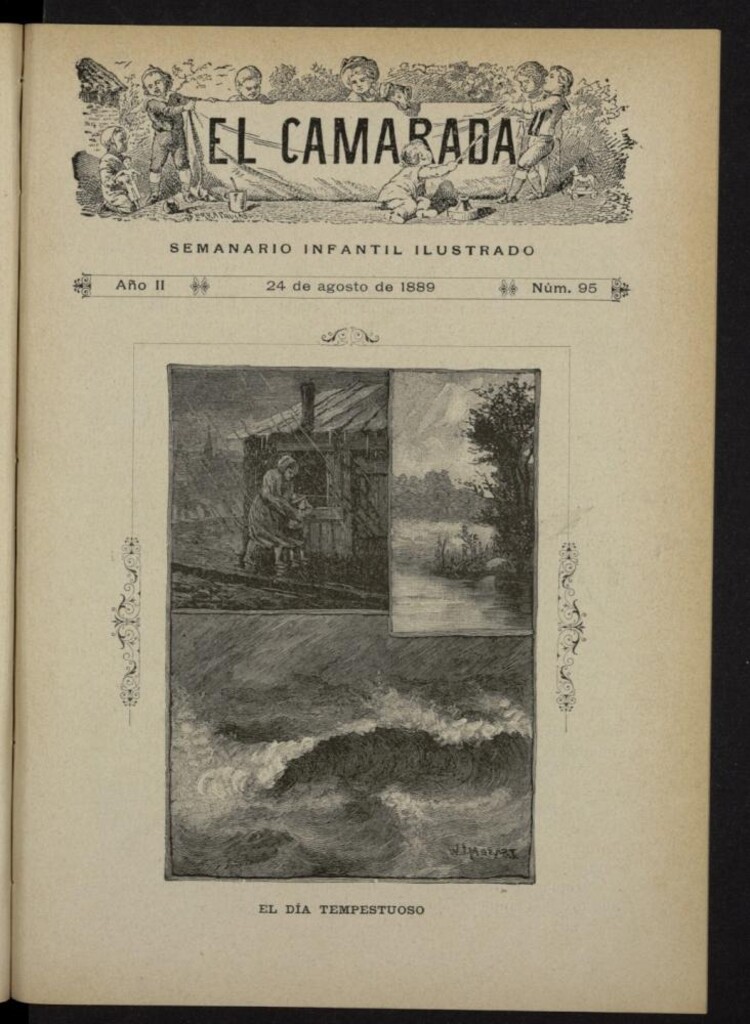 Miniatura de El Camarada : semanario infantil ilustrado del 24 de agosto de 1889, nº 95