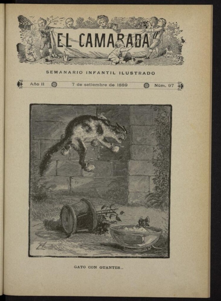 Miniatura de El Camarada : semanario infantil ilustrado del 7 de septiembre de 1889, nº 97