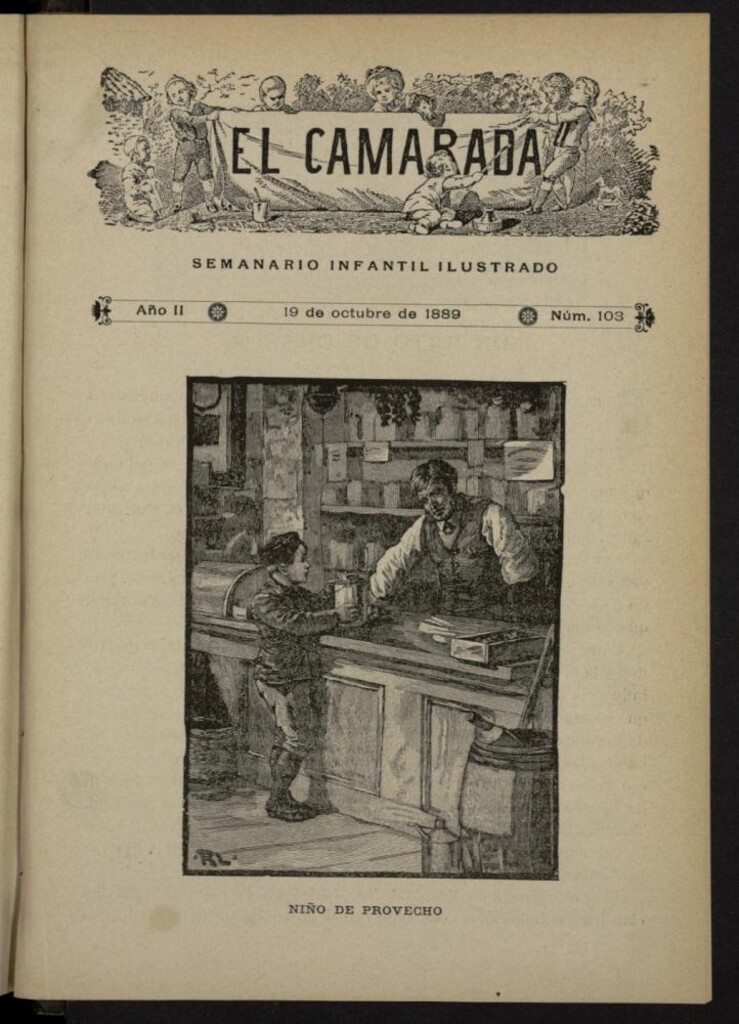 Miniatura de El Camarada : semanario infantil ilustrado del 19 de octubre de 1889, nº 103