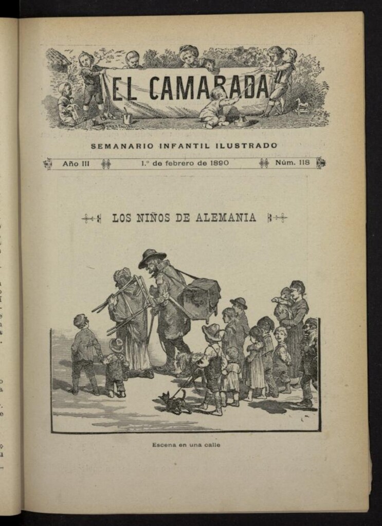 Miniatura de El Camarada : semanario infantil ilustrado del 1 de febrero de 1890, nº 118