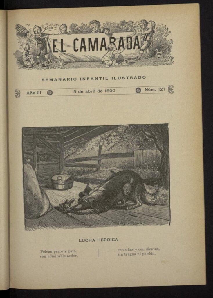 Miniatura de El Camarada : semanario infantil ilustrado del 5 de abril de 1890, nº 127