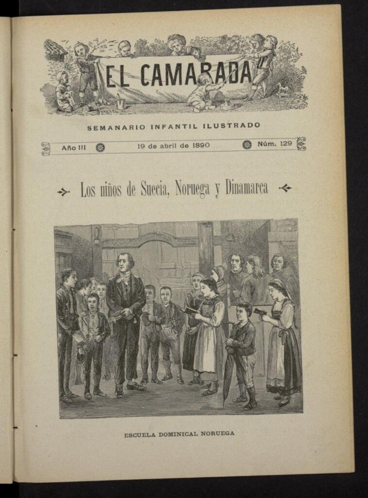 Miniatura de El Camarada : semanario infantil ilustrado del 19 de abril de 1890, nº 129