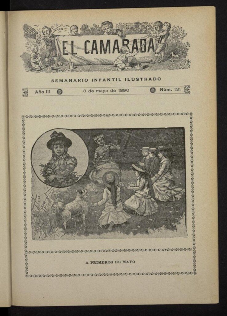 Miniatura de El Camarada : semanario infantil ilustrado del 3 de mayo de 1890, nº 131