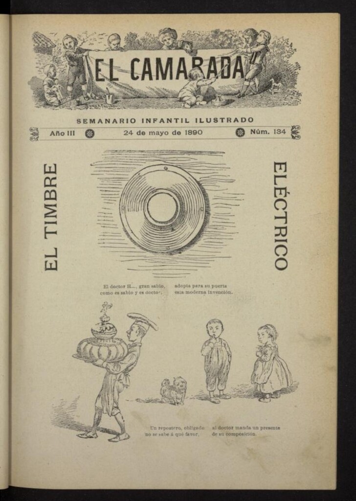 Miniatura de El Camarada : semanario infantil ilustrado del 24 de mayo de 1890, nº 134