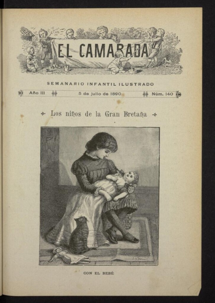 Miniatura de El Camarada : semanario infantil ilustrado del 5 de julio de 1890, nº 140