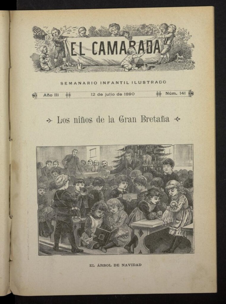 Miniatura de El Camarada : semanario infantil ilustrado del 12 de julio de 1890, nº 141