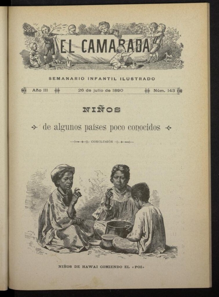 Miniatura de El Camarada : semanario infantil ilustrado del 26 de julio de 1890, nº 143