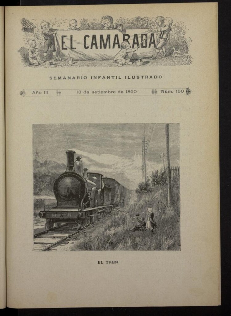 Miniatura de El Camarada : semanario infantil ilustrado del 13 de septiembre de 1890, nº 150