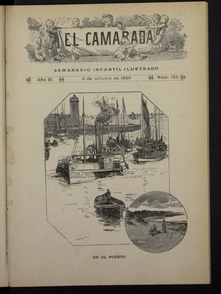 Miniatura de El Camarada : semanario infantil ilustrado del 4 de octubre de 1890, nº 153