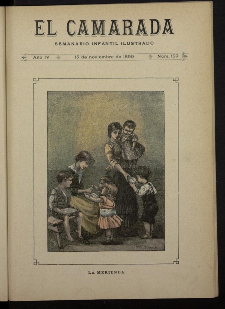 Miniatura de El Camarada : semanario infantil ilustrado del 15 de noviembre de 1890, nº 159
