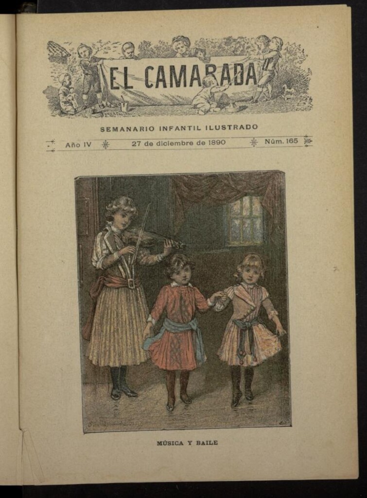 Miniatura de El Camarada : semanario infantil ilustrado del 27 de diciembre de 1890, nº 165