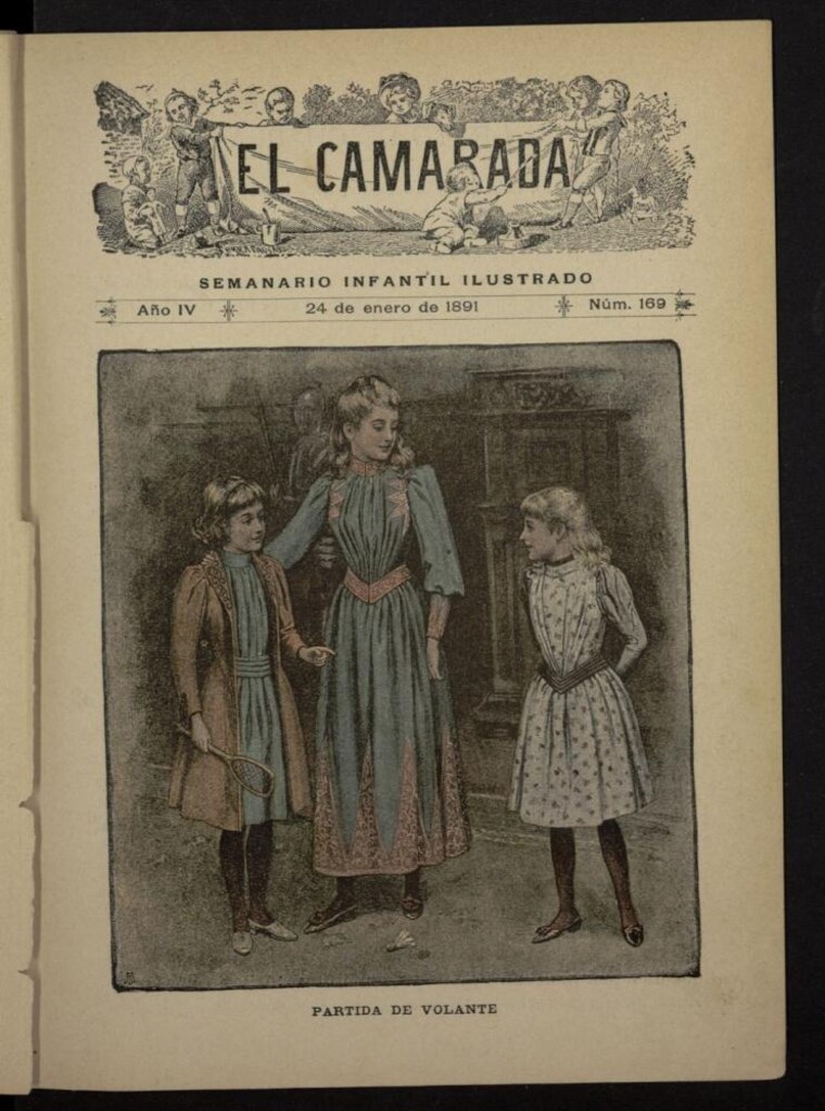 Miniatura de El Camarada : semanario infantil ilustrado del 24 de enero de 1891, nº 169