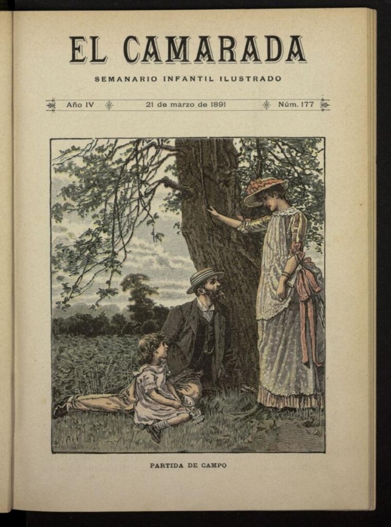 Miniatura de El Camarada : semanario infantil ilustrado del 21 de marzo de 1891, nº 177