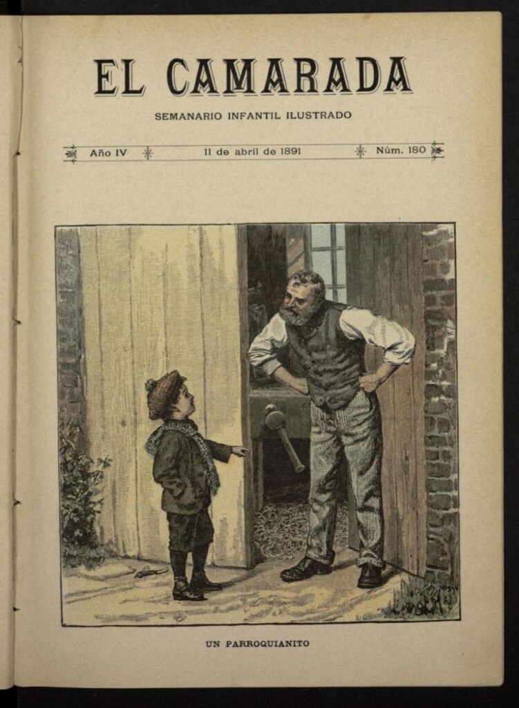 Miniatura de El Camarada : semanario infantil ilustrado del 11 de abril de 1891, nº 180