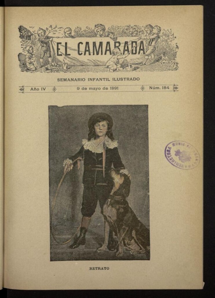 Miniatura de El Camarada : semanario infantil ilustrado del 9 de mayo de 1891, nº 184