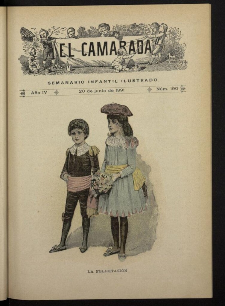 Miniatura de El Camarada : semanario infantil ilustrado del 20 de junio de 1891, nº 190