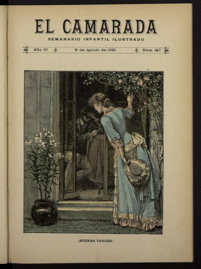 Miniatura de El Camarada : semanario infantil ilustrado del 8 de agosto de 1891, nº 197