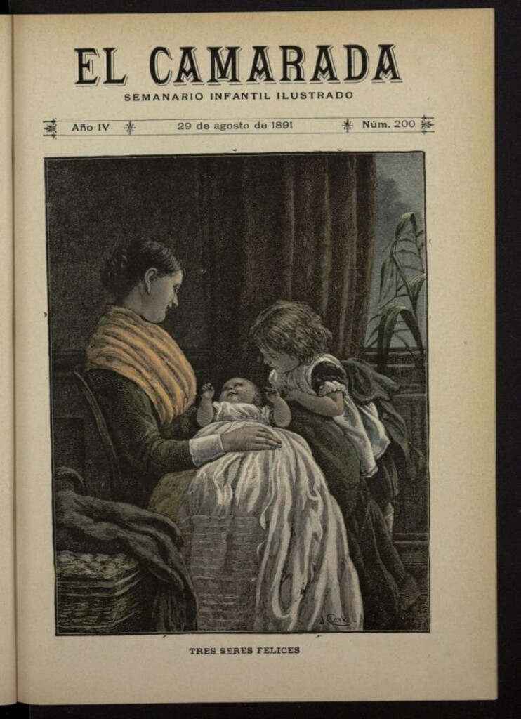 Miniatura de El Camarada : semanario infantil ilustrado del 29 de agosto de 1891, nº 200