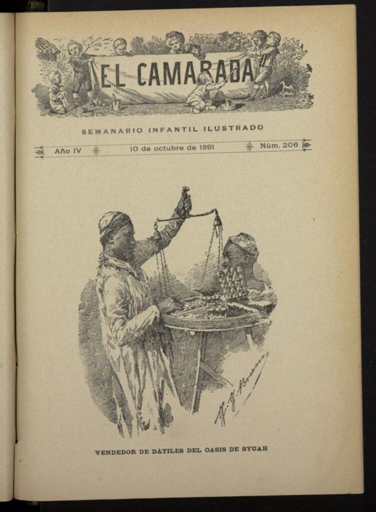 Miniatura de El Camarada : semanario infantil ilustrado del 10 de octubre de 1891, nº 206