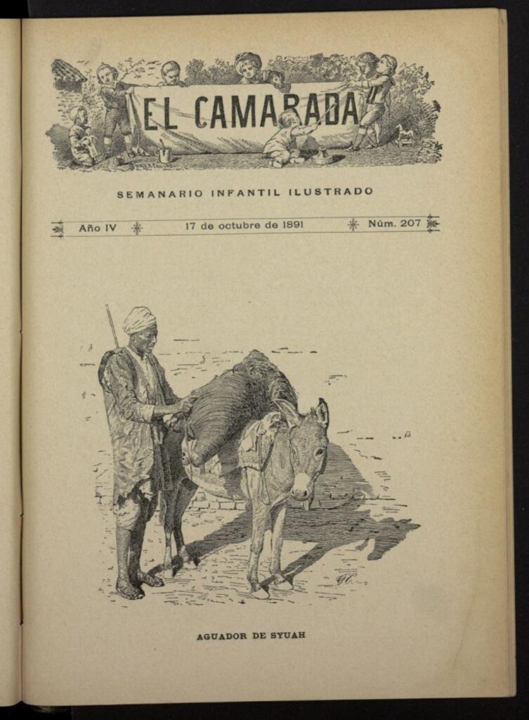 Miniatura de El Camarada : semanario infantil ilustrado del 17 de octubre de 1891, nº 207