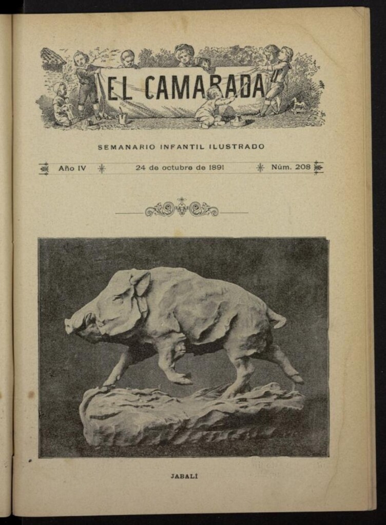 Miniatura de El Camarada : semanario infantil ilustrado del 24 de octubre de 1891, nº 208