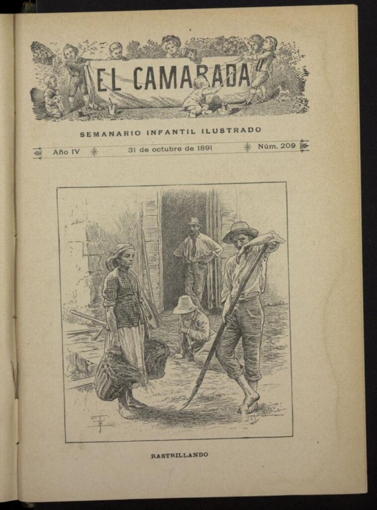 Miniatura de El Camarada : semanario infantil ilustrado del 31 de octubre de 1891, nº 209