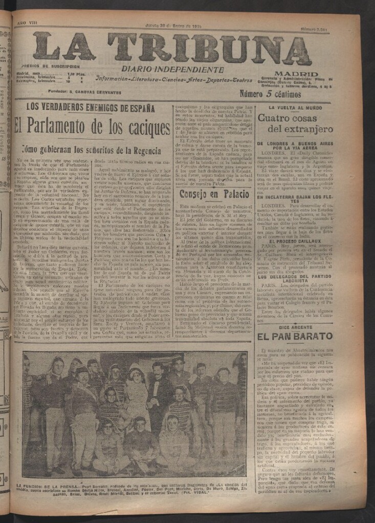 Miniatura de Crónica de ambos Mundos : diario de noticias del 19 de junio de 1861, nº 124
