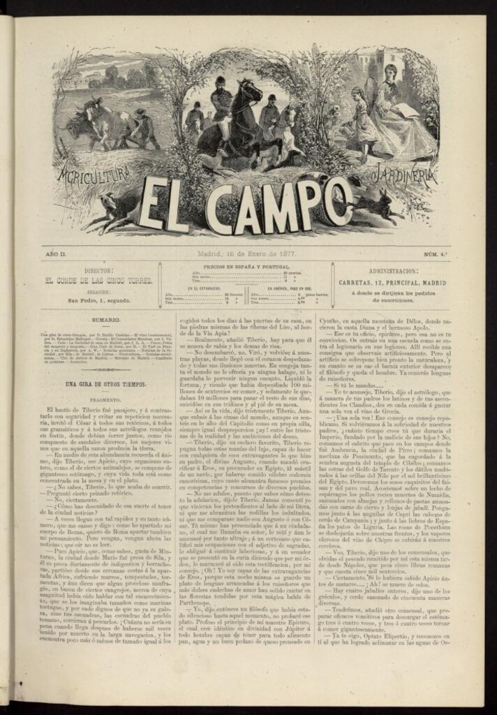 Miniatura de El Campo : agricultura, jardinería y sport del 16 de enero de 1877, nº 4