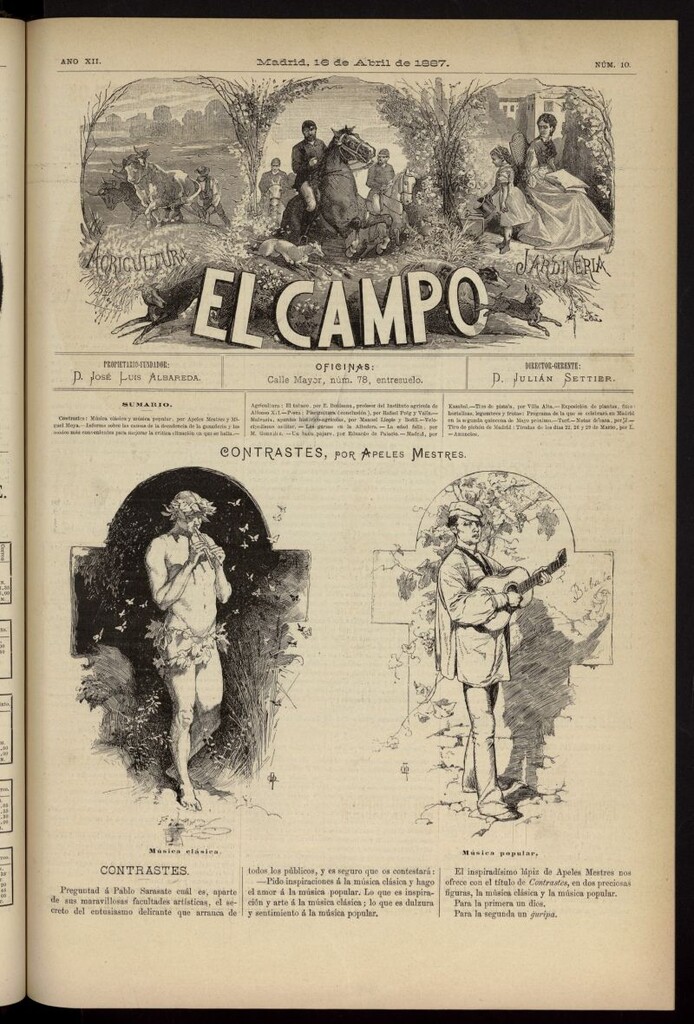 Miniatura de El Campo : agricultura, jardinería y sport del 16 de abril de 1887, nº 10