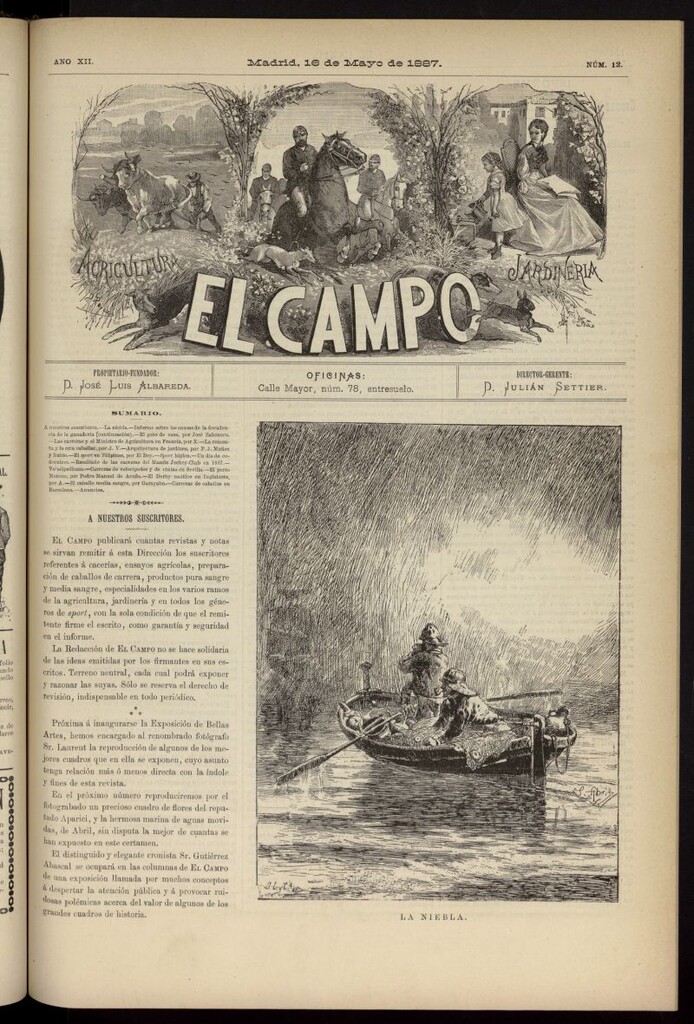 Miniatura de El Campo : agricultura, jardinería y sport del 16 de mayo de 1887, nº 12