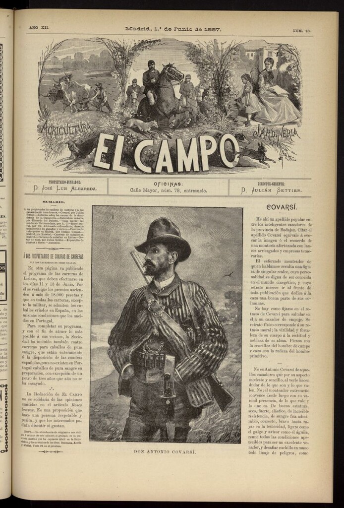 Miniatura de El Campo : agricultura, jardinería y sport del 1 de junio de 1887, nº 13