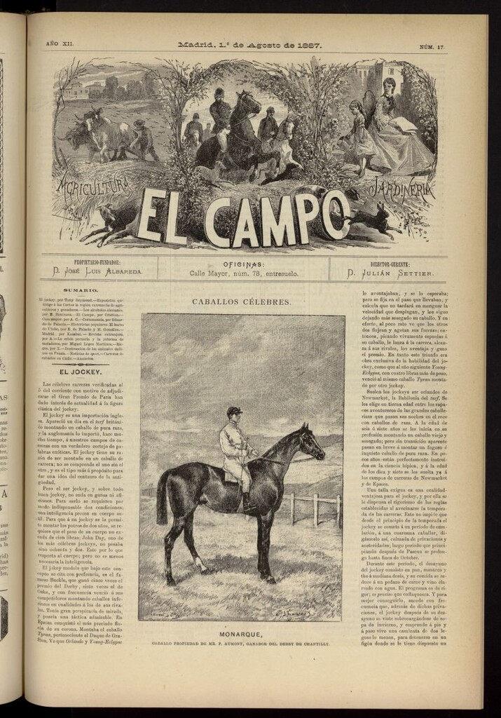 Miniatura de El Campo : agricultura, jardinería y sport del 1 de agosto de 1887, nº 17