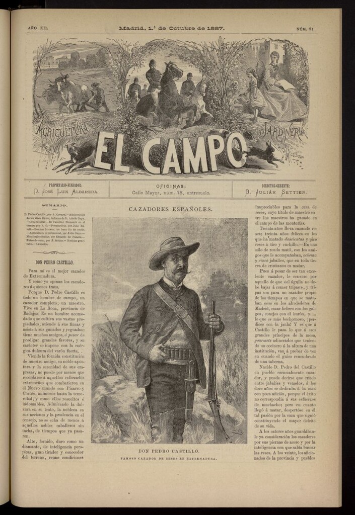Miniatura de El Campo : agricultura, jardinería y sport del 1 de octubre de 1887, nº 21