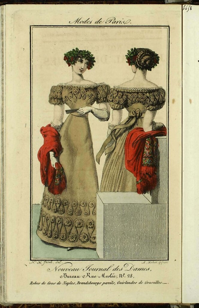 Miniatura de Nouveau Journal des Dames del 5 de Octubre de 1821