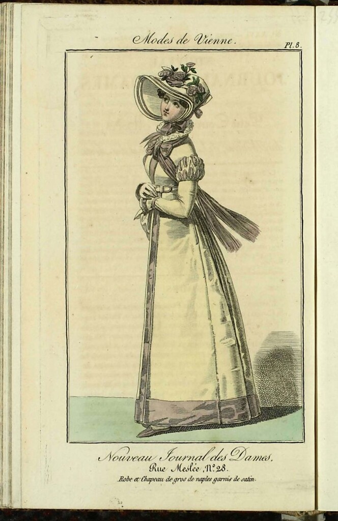 Miniatura de Nouveau Journal des Dames del 10 de Noviembre de 1821
