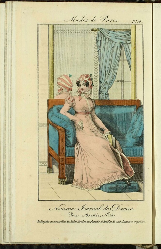 Miniatura de Nouveau Journal des Dames del 30 de Noviembre de 1821
