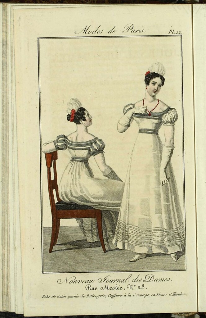 Miniatura de Nouveau Journal des Dames del 5 de Diciembre de 1821