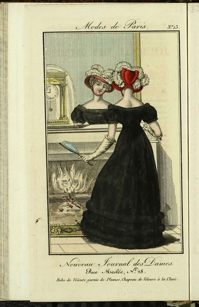 Miniatura de Nouveau Journal des Dames del 10 de Diciembre de 1821