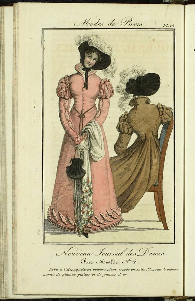 Miniatura de Nouveau Journal des Dames del 20 de Diciembre de 1821