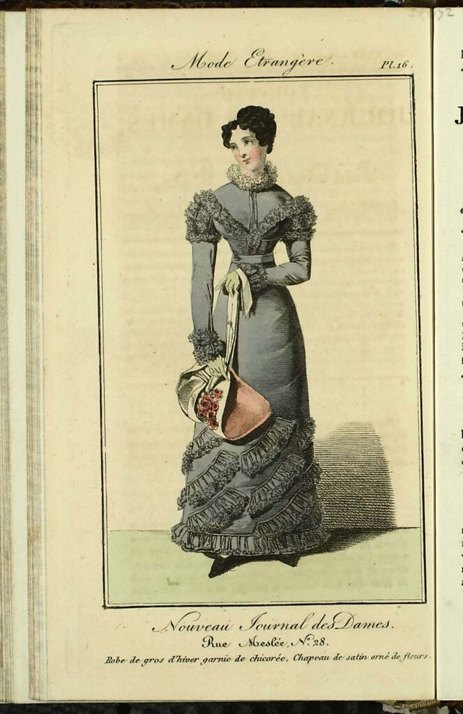 Miniatura de Nouveau Journal des Dames del 25 de Diciembre de 1821