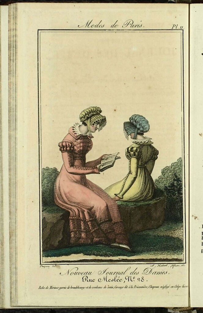 Miniatura de Nouveau Journal des Dames del 30 de Diciembre de 1821